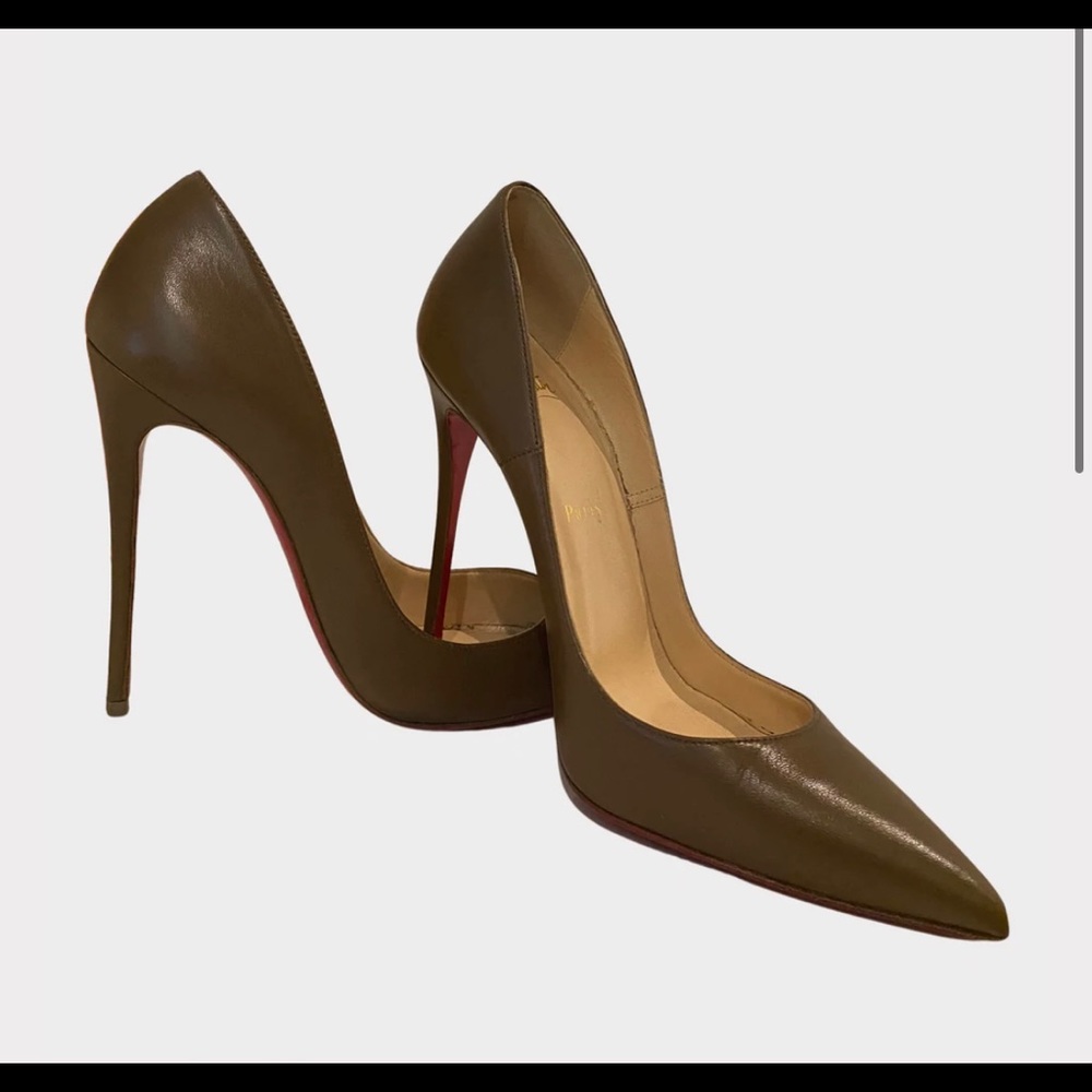 Christian Louboutin So Kate 120 Dark Beige Pumps